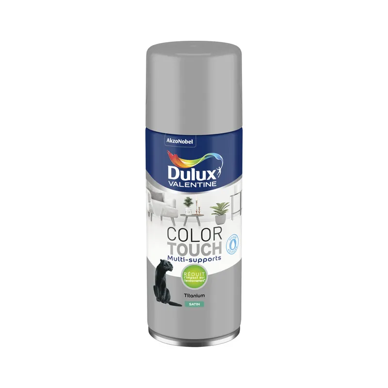 Livraison Express Bombe de peinture Color Touch titanium satin 400 ml - DULUX VALENTINE