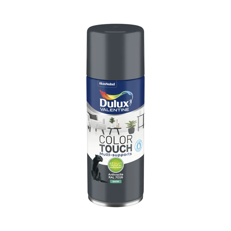 Affaire À Saisir Bombe de peinture Color Touch anthracite RAL 7016 satin 400 ml - DULUX VALENTINE