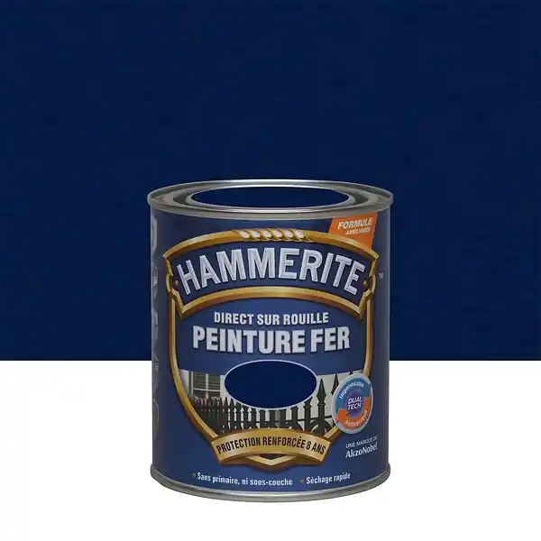 Solde Peinture antirouille Direct sur Rouille Bleu Nuit 0,75L HAMMERITE