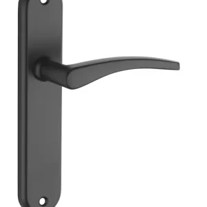 Offre Du Jour Poignées de porte sur plaques sans trou VESTA noir entraxe 165 mm THIRARD