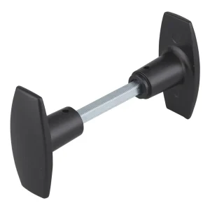 Bouton de porte double carré noir THIRARD Super Prix