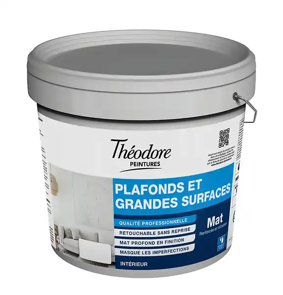 Peinture Murs & Plafonds grandes surfaces blanc 4L THEODORE PEINTURES Achetez Aujourd'hui