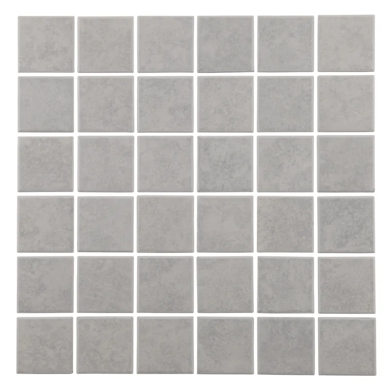 Petit Prix Mosaïque sol/mur intérieur antidérapante gris clair JADE 30 x 30 cm SAS MAT INTER