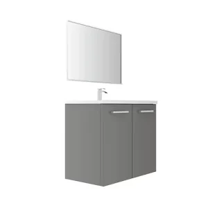 Porte en MDF - Gris clair - Lot de 2 - L.70xl.40xEp.1,8cm VIF Bon Marché