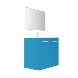 Expédition Rapide Portes de meuble MDF - Bleu - Lot de 2 - 70x40x1,8cm VIF