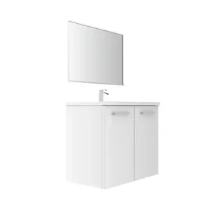 Jusqu'à Épuisement Des Stocks Porte en MDF - Blanc - Lot de 2 - H.70xl.40xEp.1,8cm VIF