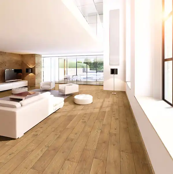 Sol stratifié River10 - Marronnier Fauve - L.1288xl.195mm AJ TIMBER Achetez Aujourd'hui
