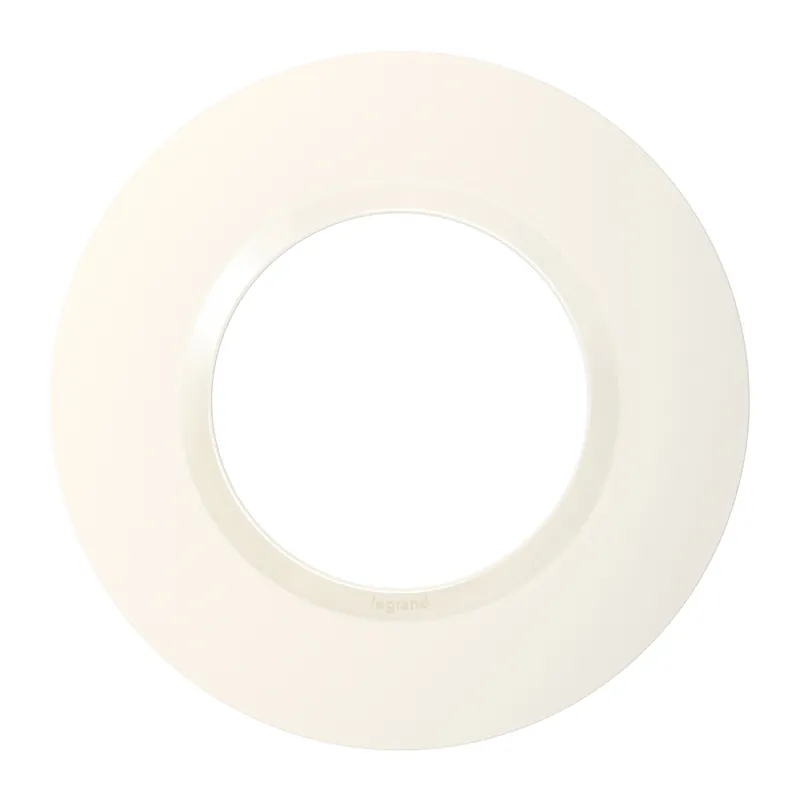 Nouveauté Plaque ronde décorative 1 poste finition blanche Dooxie LEGRAND