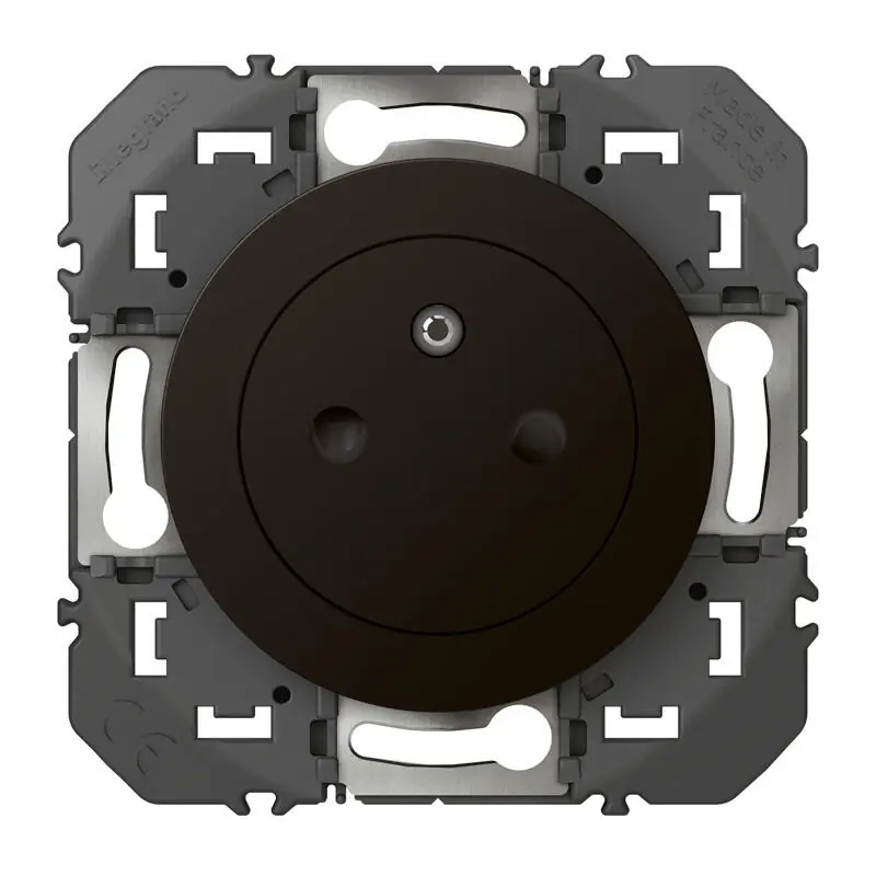 Usine Directe Prise électrique 2 pôles + terre surface noire Dooxie LEGRAND