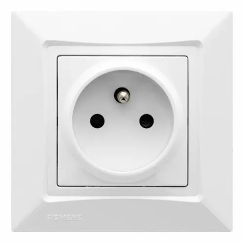 Seulement Aujourd'hui Prise 2 pôles + terre Delta One blanche - SIEMENS
