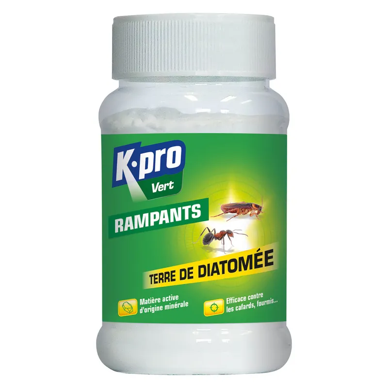 Terre de diatomée pour insectes rampants (cafards, fourmis...) 100g - K-PRO Achetez Aujourd'hui