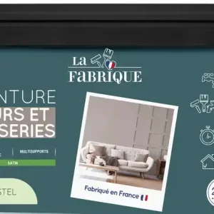 Bon Marché Peinture mur et boiserie Vert Pastel satin 2,5 l - LA FABRIQUE