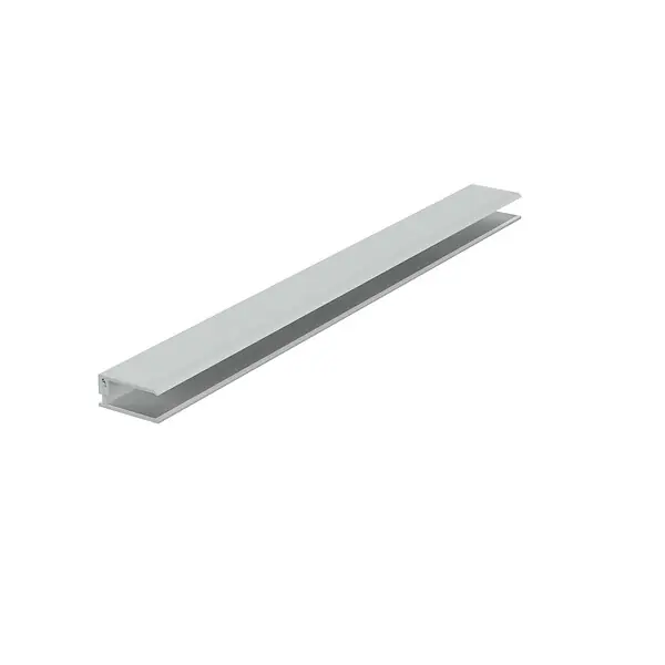 Profil de finition en U pour bardage PVC - Gris clair - L.3m VILO Dernière Chance