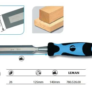 Ciseau à Bois / Manche Bi-Matiere L.26mm Leman Jusqu'à Épuisement Des Stocks
