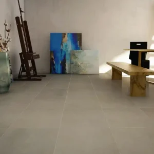 Prix Bas Carrelage sol intérieur effet béton gris SAUMUR ép 8 mm 45 x 45 cm paquet de 1,45 m² PAREFEUILLE