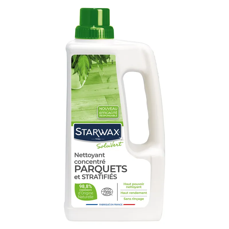 Pas Cher Nettoyant sol parquet et stratifié 1 l - SOLUVERT