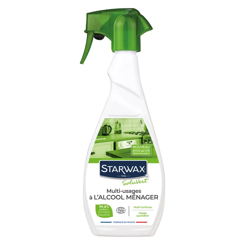 Usine Directe Nettoyant multi-usages à l‘alcool ménager 500 ml - SOLUVERT