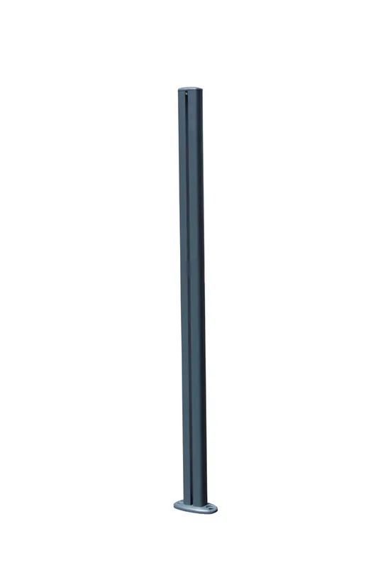 Produit De Marque Poteau barrière de piscine en aluminium gris - HOMALU