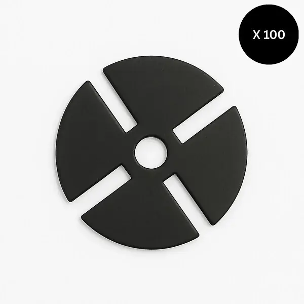 Commander Maintenant Cale amortisseur anti bruit 78 mm par 100 pcs pour plot McCover Noir