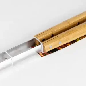 Pince de cuisson en inox et manche bambou 42 cm - SOMAGIC Pas Cher