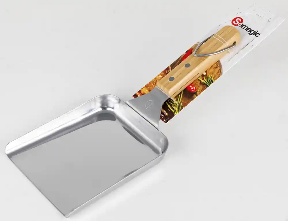 Spatule large pour cuisson à la plancha avec manche bambou - SOMAGIC Nouvel Arrivage
