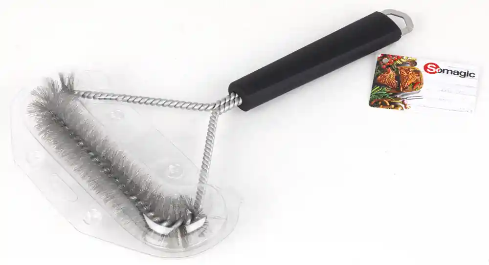 Brosse de grille de barbecue en forme T manche soft touch - SOMAGIC Certifié