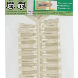 Chevilles crantées Grapex 6 x 25 mm par 50 RED HEAD Petit Prix