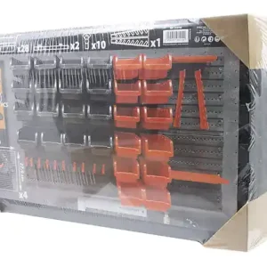 Produit De Marque Kit 4 panneaux muraux ABS - 45 accessoires rangement atelier FISCHER DAREX