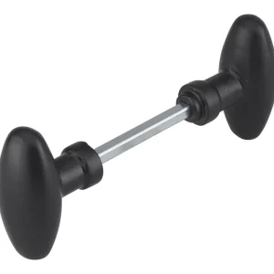 Bouton de porte double ovoide noir THIRARD Nouveauté