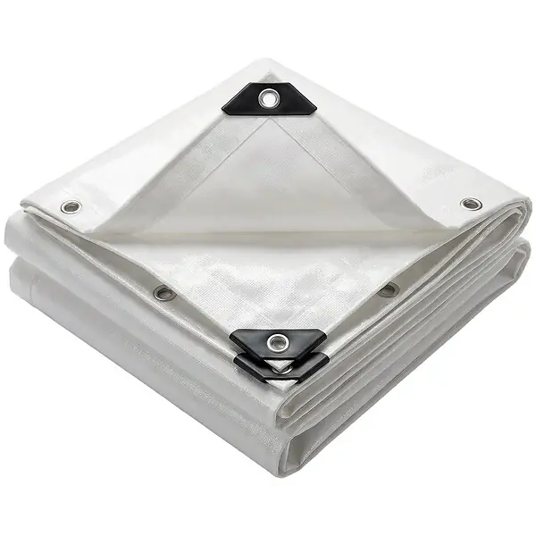 Bâche de Protection en Polyéthylène resistant et impermeable 240g/m² blanche 3x5m VOUNOT Réduction