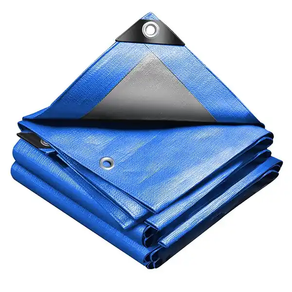 Bâche de Protection en Polyéthylène resistant et impermeable 240g/m² bleu 3x5m VOUNOT Satisfait Ou Remboursé