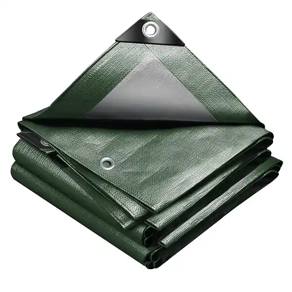 Bâche de Protection en Polyéthylène resistant et impermeable 240g/m² vert et argent 3x5m VOUNOT Acheter En Ligne