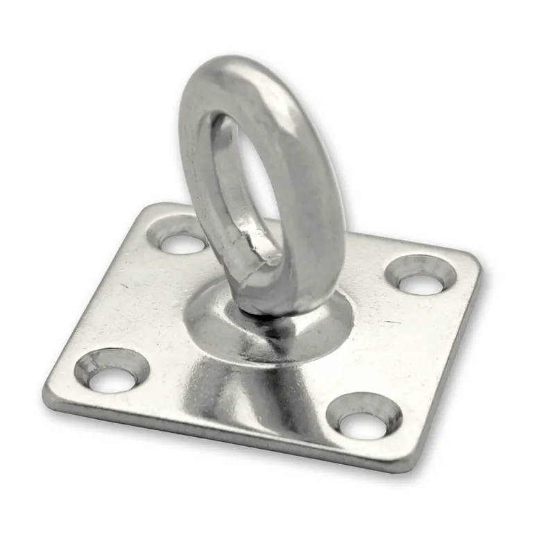 Dernière Chance Anneau mobile sur platine carrée 50 x 50 mm acier inox anneau diamètre 19 mm CHAPUIS