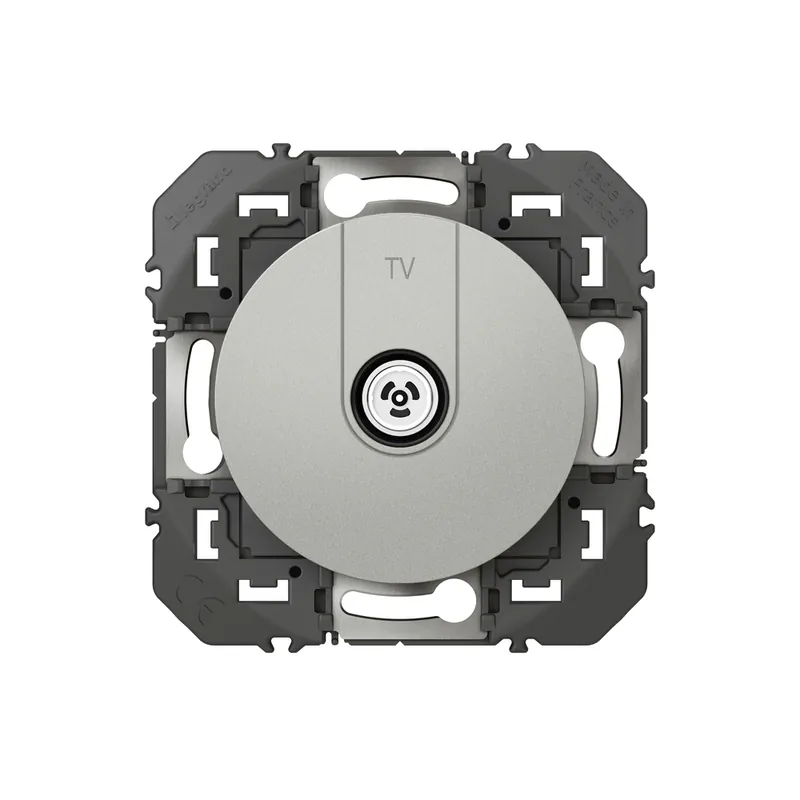 Prise TV simple aluminium Dooxie LEGRAND Satisfait Ou Remboursé