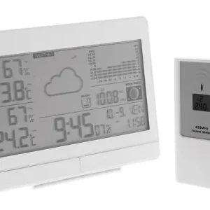 Station météo "La Rayonnante" avec capteur extérieur sans fil (IP44) - Otio Promotion