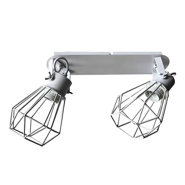 Applique murale 2 spots orientables - Aluminium - Blanc EASYLIGHT Produit De Marque