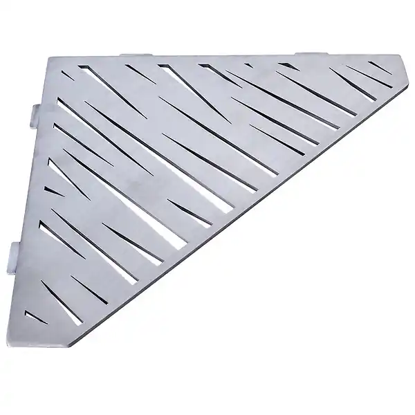 Seulement Aujourd'hui Etagère de douche en acier inox 20,4 x 20,4 cm x 2 mm - Pentagone design Tiger - fixation sans perçage U-TILE