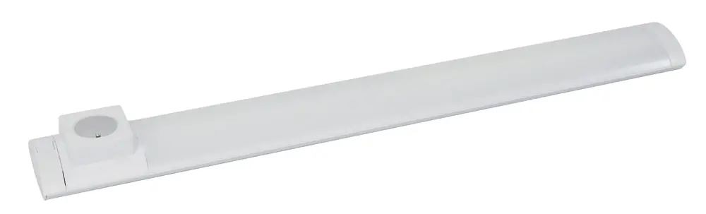 Prix Promo Réglette LED IP20 68 cm avec prise électrique et interrupteur 420 lumens Blanc neutre - GEFOM
