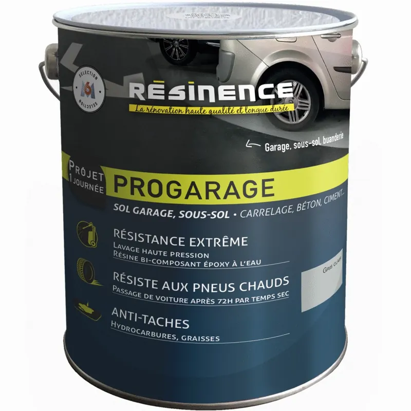 Peinture sol PROGARAGE gris clair 2 l - RESINENCE Achetez Aujourd'hui
