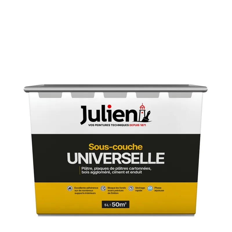 Sous couche universelle acrylique 5 L - JULIEN Populaire