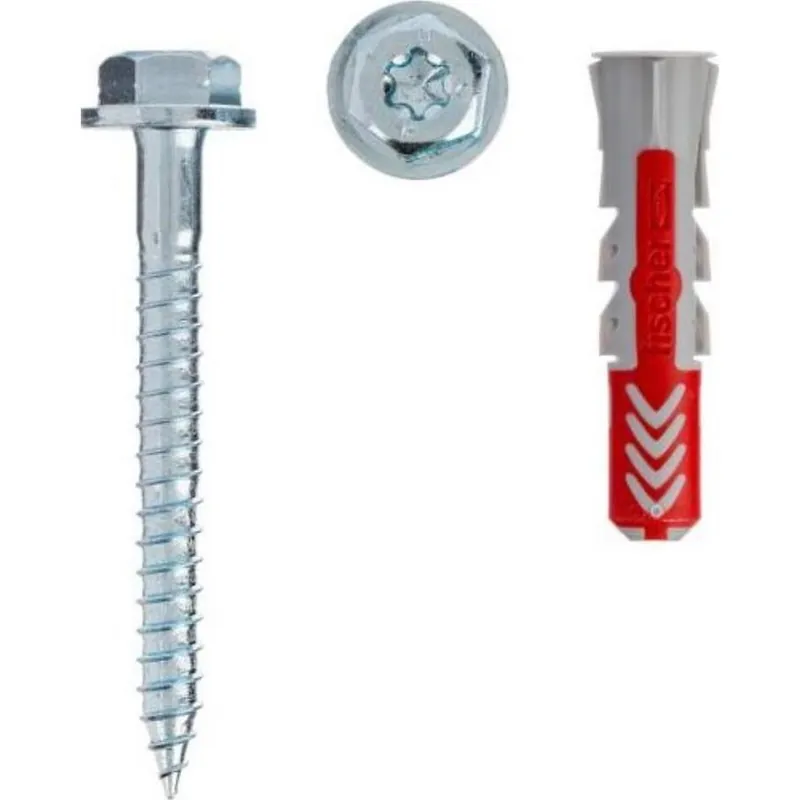 Achat Immédiat Chevilles tous matériaux DuoPower DIY 10 x 50 mm avec vis par 25 FISCHER