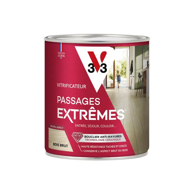 Vitrificateur Passages Extrêmes® incolore brut 750 ml - V33 Livraison Express