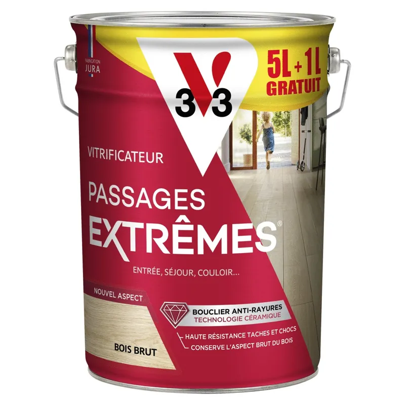 Top Vente Vitrificateur Passages Extrêmes® incolore brut 6 l - V33