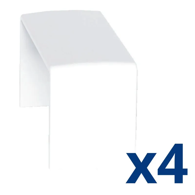4 tés de dérivation pour moulure blanc 10x20 - DEDRA Offre Du Jour
