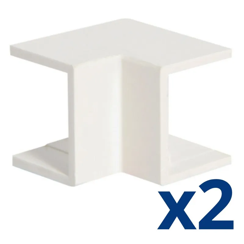 2 angles intérieurs 15x15 blanc - DEDRA Promotion Saisonnière