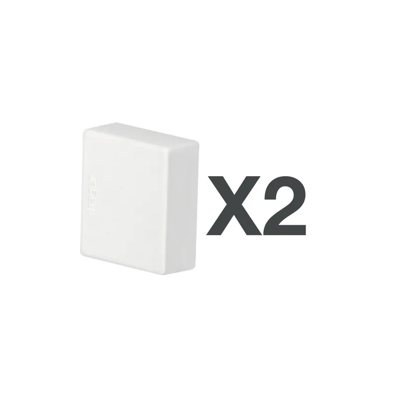 Vente Directe Embouts blancs pour moulure x2 15x15mm DEDRA