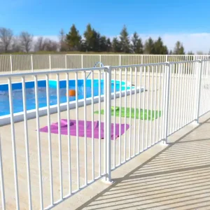 Promotion Saisonnière Barrière de piscine en aluminium blanc - Module à barreaux 2 m - HOMALU