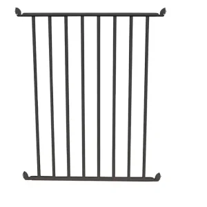 Acheter Direct Barrière de piscine en aluminium gris - Module à barreaux 1 m - HOMALU