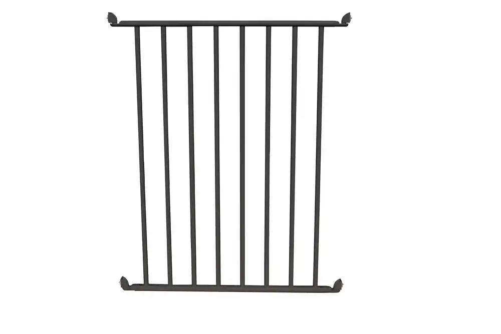 Acheter Direct Barrière de piscine en aluminium gris - Module à barreaux 1 m - HOMALU