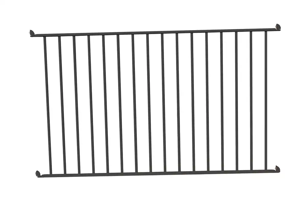 Barrière de piscine en aluminium gris - Module à barreaux 2 m - HOMALU Petit Prix